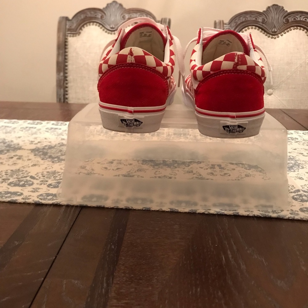 Vans red (checkered) new without the box only worn once - Picture 3 of 6